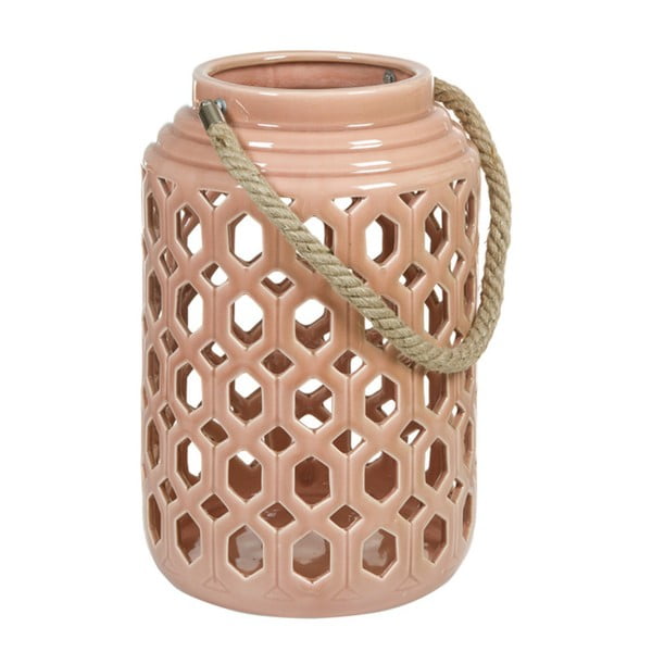 Różowy lampion ceramiczny Santiago Pons Farol