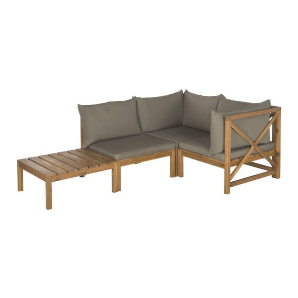 Sofa i stolik ogrodowy Sherwood Grey
