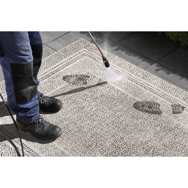 Czarno-biały chodnik odpowiedni na zewnątrz Ragami Berlin, 80x250 cm-image-1