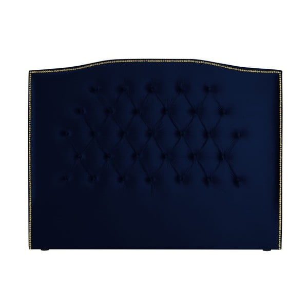 Ciemnoniebieski zagłówek łóżka Mazzini Sofas Daisy, 180x120 cm