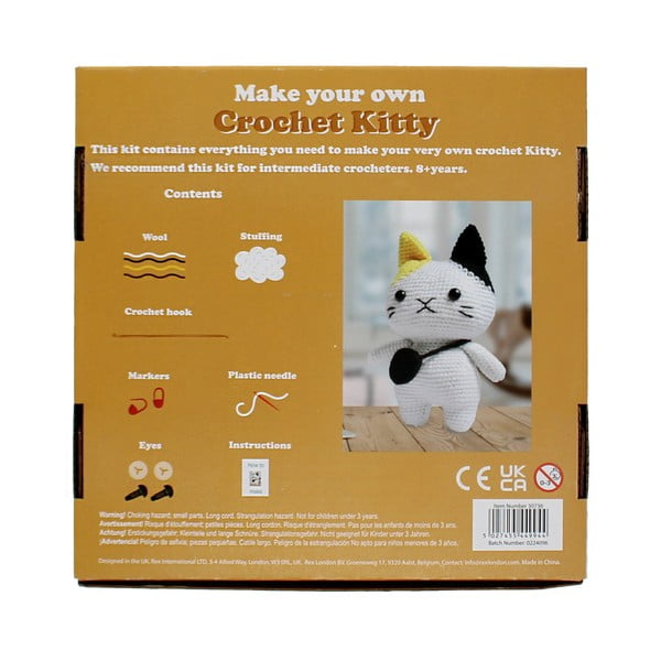 Zestaw kreatywny DIY Crochet Cat – Rex London-image-4