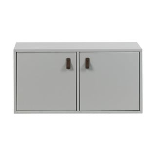 Szara szafka modułowa z litego drewna sosnowego 81x41 cm Vt – vtwonen