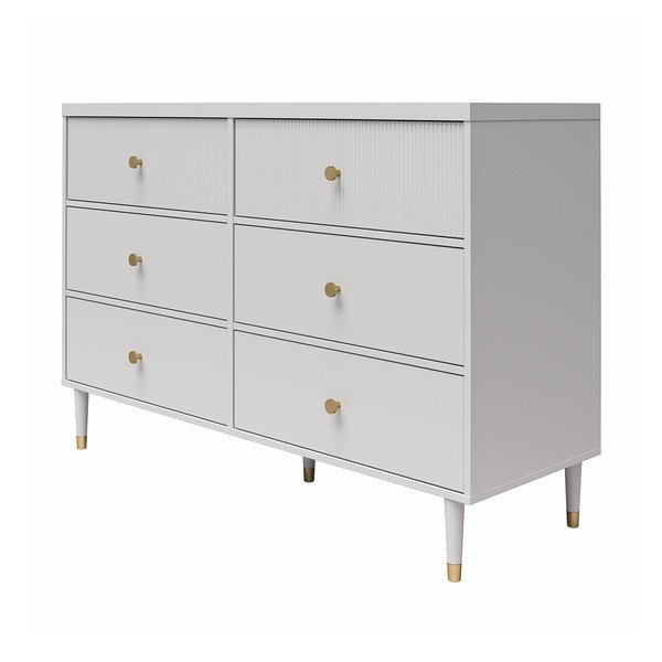 Szara niska komoda 138x93 cm Elizabeth – CosmoLiving by Cosmopolitan-image-3