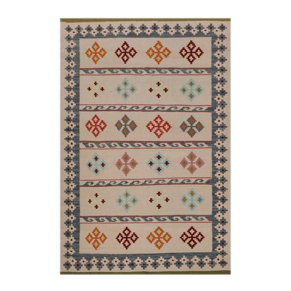 Dywan tkany ręcznie Kilim Floral, 240x170cm
