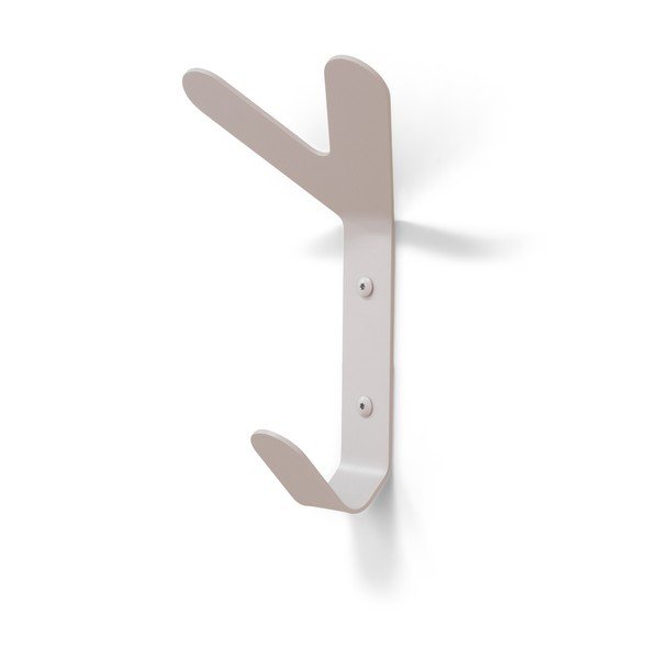 Szarobrązowy ścienny stalowy haczyk Frondo – Spinder Design