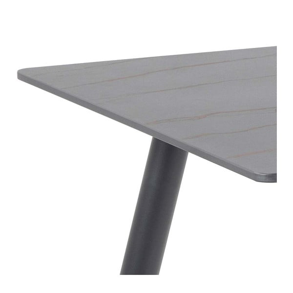 Czarny stół z ceramicznym blatem Actona Wicklow, 80x140 cm-image-4