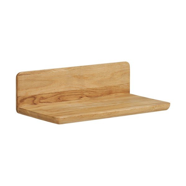 Półka z litego drewna dębowego w jasnym naturalnym kolorze 40 cm Salina – House Nordic