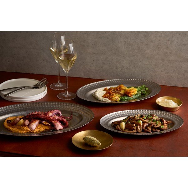 Taca do serwowania ze stali nierdzewnej 26,5x41 cm Serve – BonBistro-image-1