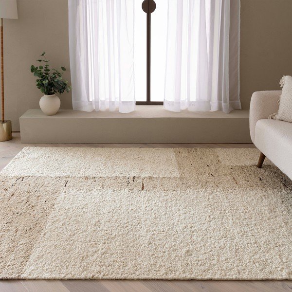 Beżowy wełniany dywan dwustronny/tkany ręcznie 160x230 cm Napa Tumbla – Asiatic Carpets-image-1