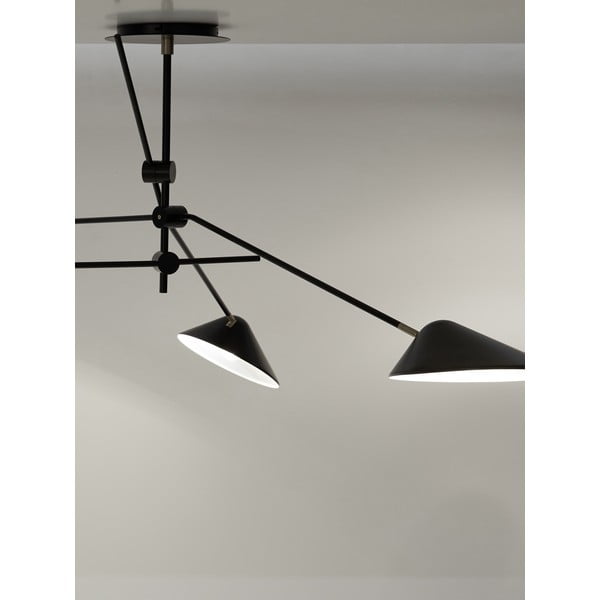 Czarna lampa sufitowa Westwing Collection Neron-image-1
