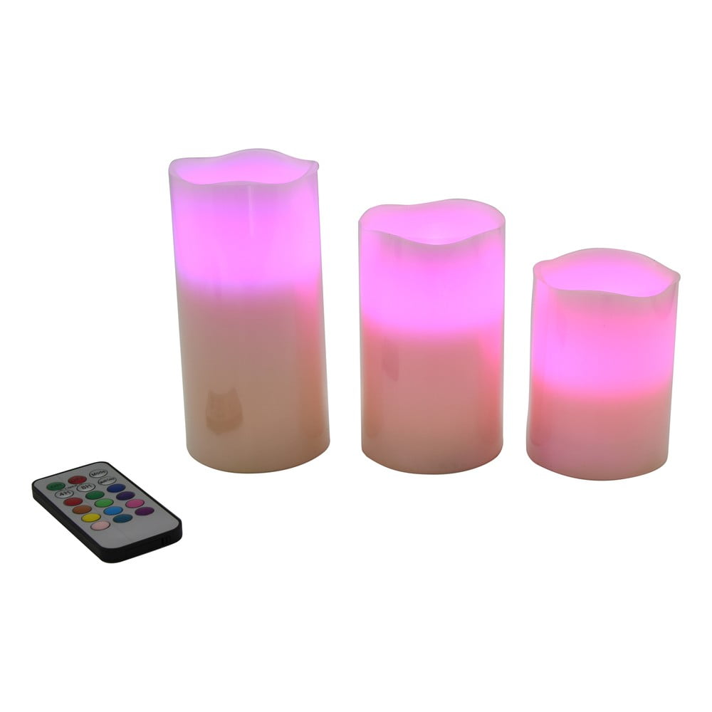 Świeczki LED zestaw 3 szt. (wysokość 10 cm) – Hilight (zdjęcie 10)