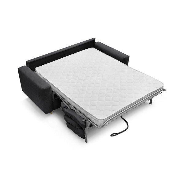 Czarna sofa do spania/rozkładana 200 cm Cocoone – Bobochic Paris-image-3