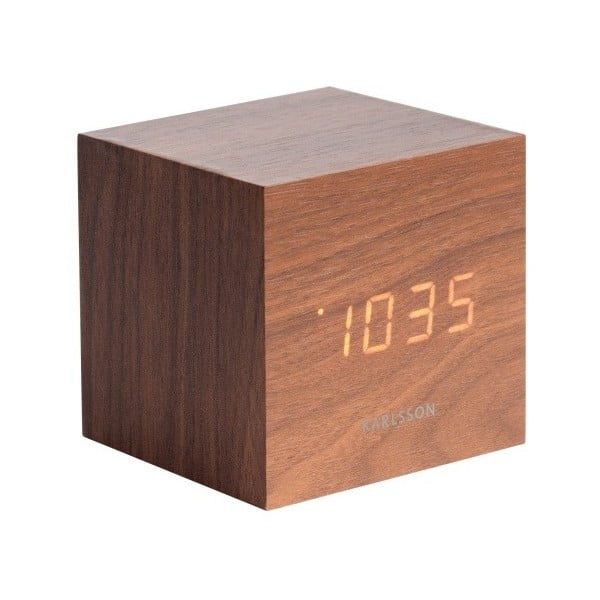 Budzik Karlsson Mini Cube, 8x8 cm