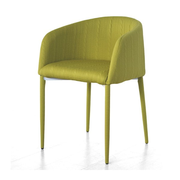 Krzesło z podłokietnikami Prima, zielone