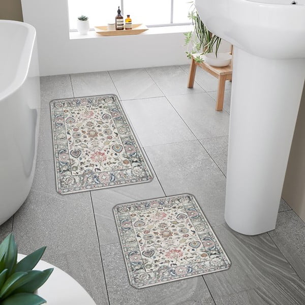 Szare dywaniki łazienkowe zestaw 2 szt. 60x100 cm – Mila Home-image-3