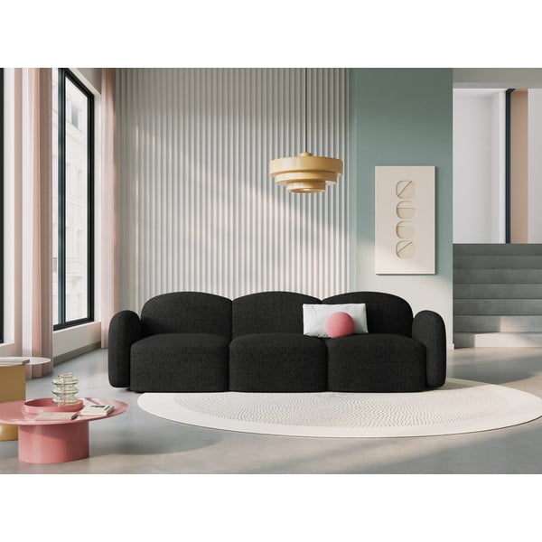 Czarna sofa 272 cm Blair – Micadoni Home-image-1