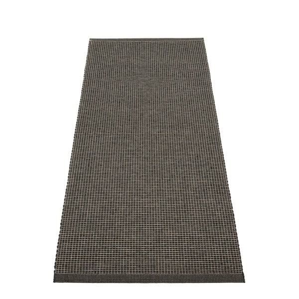 Antracytowy chodnik odpowiedni na zewnątrz 70x180 cm Emm Black Linen – Pappelina