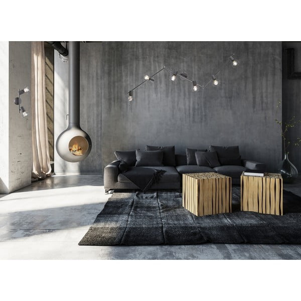 Czarna lampa punktowa 8x25 cm Ran – Fischer & Honsel-image-1