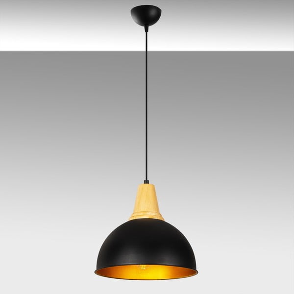 Czarna metalowa lampa wisząca Opviq lights Parthena-image-1