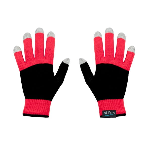Rękawiczki dotykowe Hi-Glove, czerwone