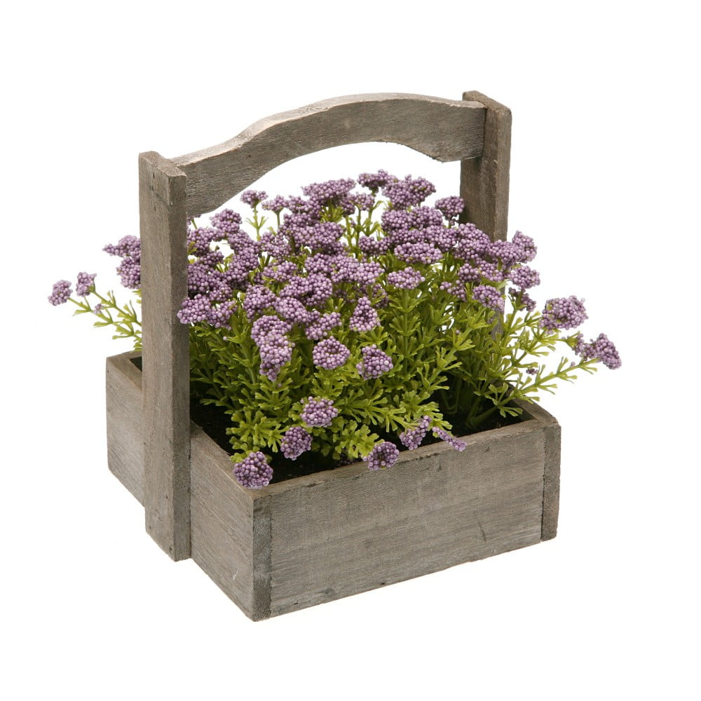 Drewniana doniczka ze sztuczna lawendą Versa Lavender