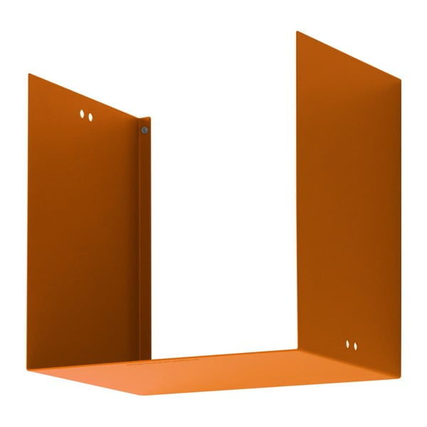 Pomarańczowa metalowa półka ścienna Mi piace molto Geometric