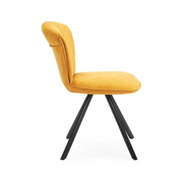 Żółte krzesła zestaw 2 szt. Simbra – Marckeric-image-4