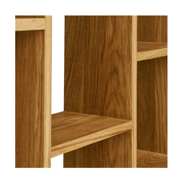 Wielopoziomowa półka z litego drewna dębowego w naturalnym kolorze 15 cm Townsville – House Nordic-image-3