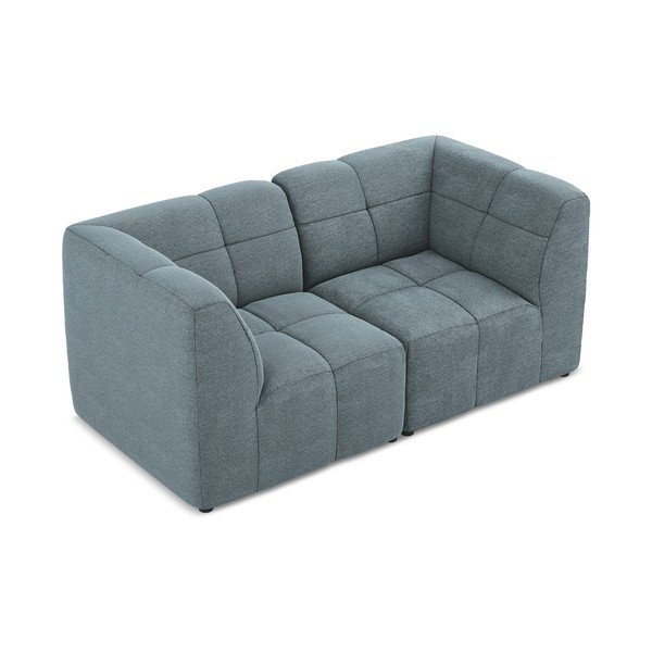 Niebieska sofa z materiału bouclé 180 cm Aloha – Makamii-image-3