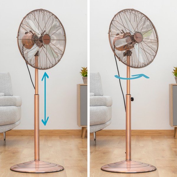 Regulowany wentylator w kolorze miedzi InnovaGoods Retro-image-1