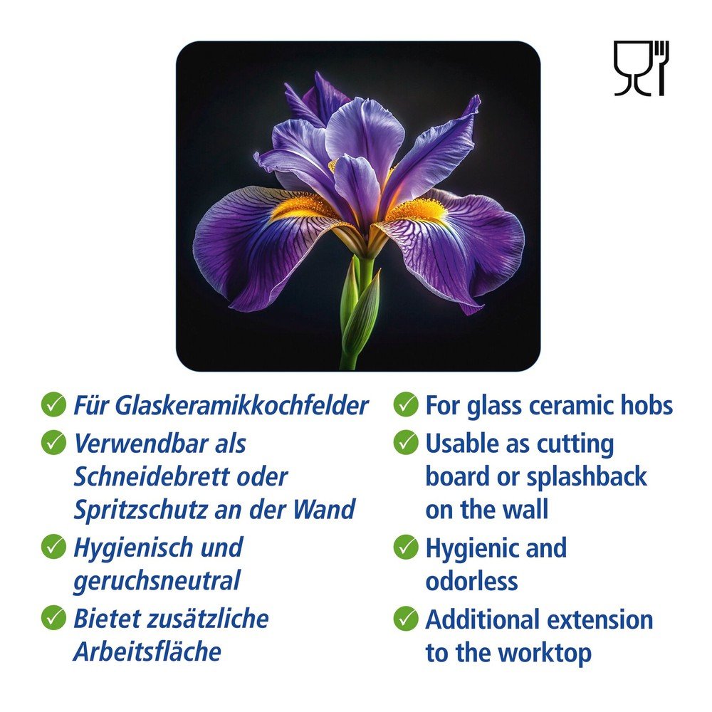 Płyta ochronna na ścianę przy kuchence ze szkła hartowanego 50x56 cm Iris – Wenko (zdjęcie 5)