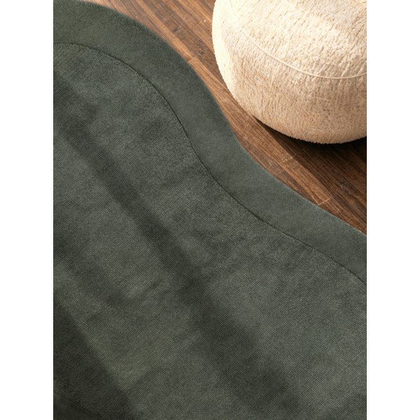 Ciemnozielony dywan z mieszanki wełny tkany ręcznie 125x200 cm Kari Organic – Villeroy&Boch-image-3