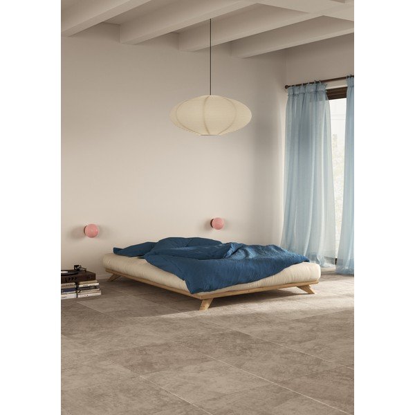 Łóżko dwuosobowe z drewna sosnowego ze stelażem 180x200 cm Senza – Karup Design-image-1
