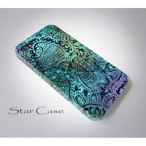 Etui na iPhone 5/5S Glitter Blue-image-1