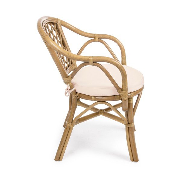 Drewniano-rattanowe krzesło ogrodowe w naturalnym kolorze Athina – Bizzotto-image-3