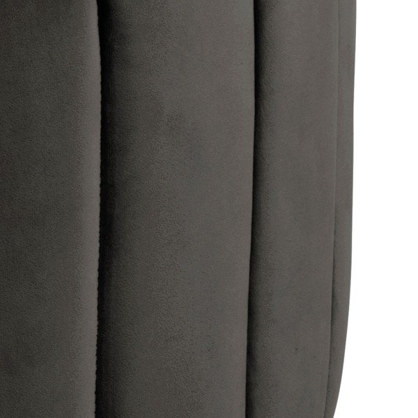 Szarobrązowy aksamitny puf Actona Doria, ⌀ 60 cm-image-3