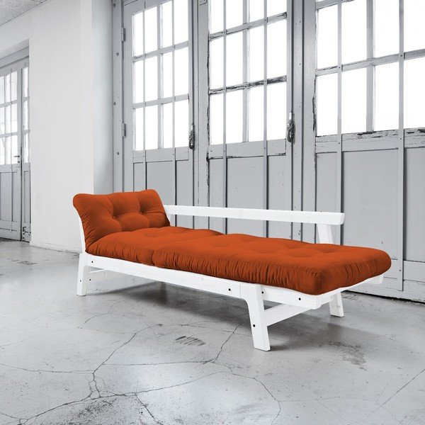 Sofa rozkładana Karup Step White/Orange-image-2