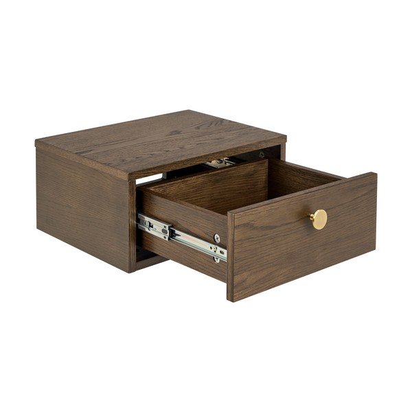 Szafka nocna w dekorze dębu w ciemnym naturalnym kolorze Monfort – Actona-image-3