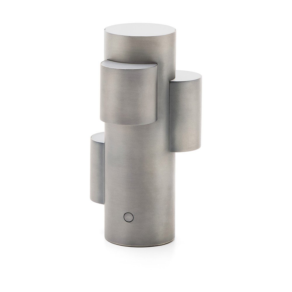 Metalowa lampa stołowa LED ze ściemniaczem w kolorze srebra (wysokość 26,5 cm) Adrina – Kave Home