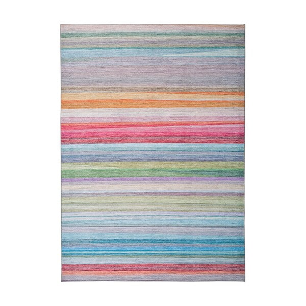 Kolorowy dywan w paski z wysoką zawartością bawełny Universal Exclusive, 160x115 cm