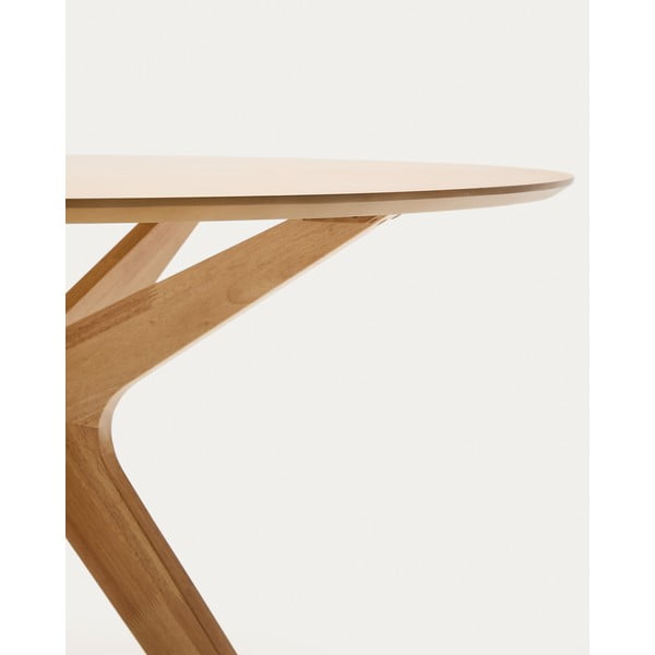 Okrągły stół z blatem w dekorze dębu ø 120 cm Naanim – Kave Home-image-4