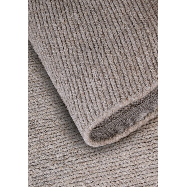 Jasnobrązowy wełniany okrągły dywan tkany ręcznie ø 160 cm Francois – Villeroy&Boch-image-3