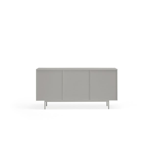 Szaro-naturalna niska komoda w dekorze dębu 159x80 cm Sierra – Teulat-image-4