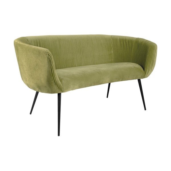 Zielona sofa z aksamitnym obiciem Majestic – Leitmotiv-image-2