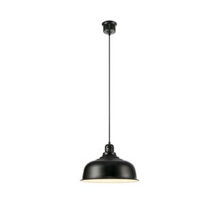 Czarna lampa wisząca z metalowym kloszem 37x37 cm Port – Markslöjd
