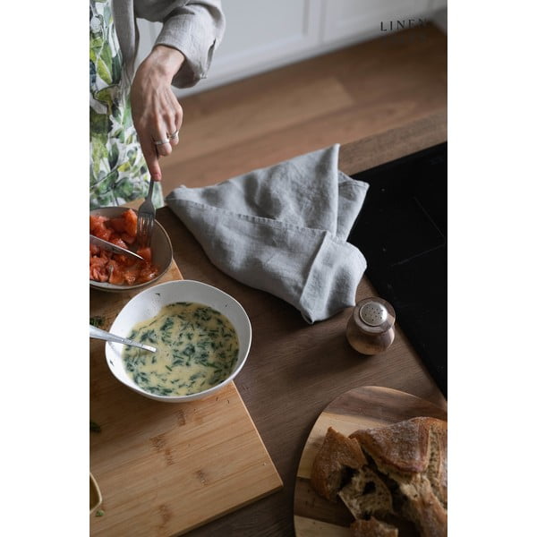 Lniana ścierka 45x65 cm Khaki – Linen Tales-image-2