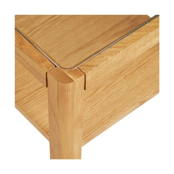 Stolik ze szklanym blatem 40x40 cm Lourmarin – House Nordic-image-4