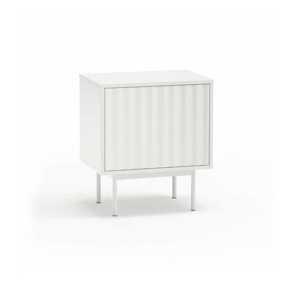 Biała szafka nocna z matowym wykończeniem Sierra – Teulat-image-2