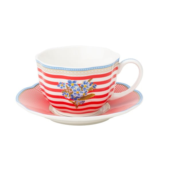 Porcelanowa filiżanka ze spodkiem Happy Lisbeth Dahl, 2 szt.-image-1