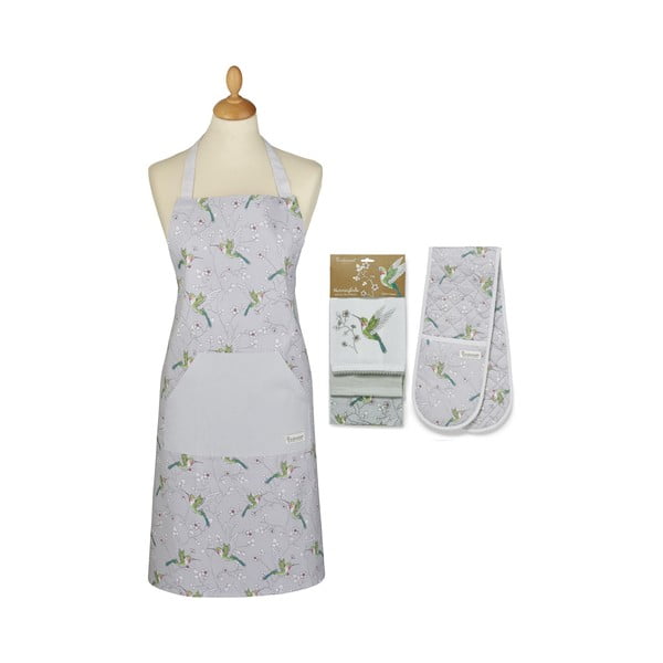 Zestaw ścierek, fartucha i rękawicy kuchennej 5 szt. Hummingbirds – Cooksmart ®